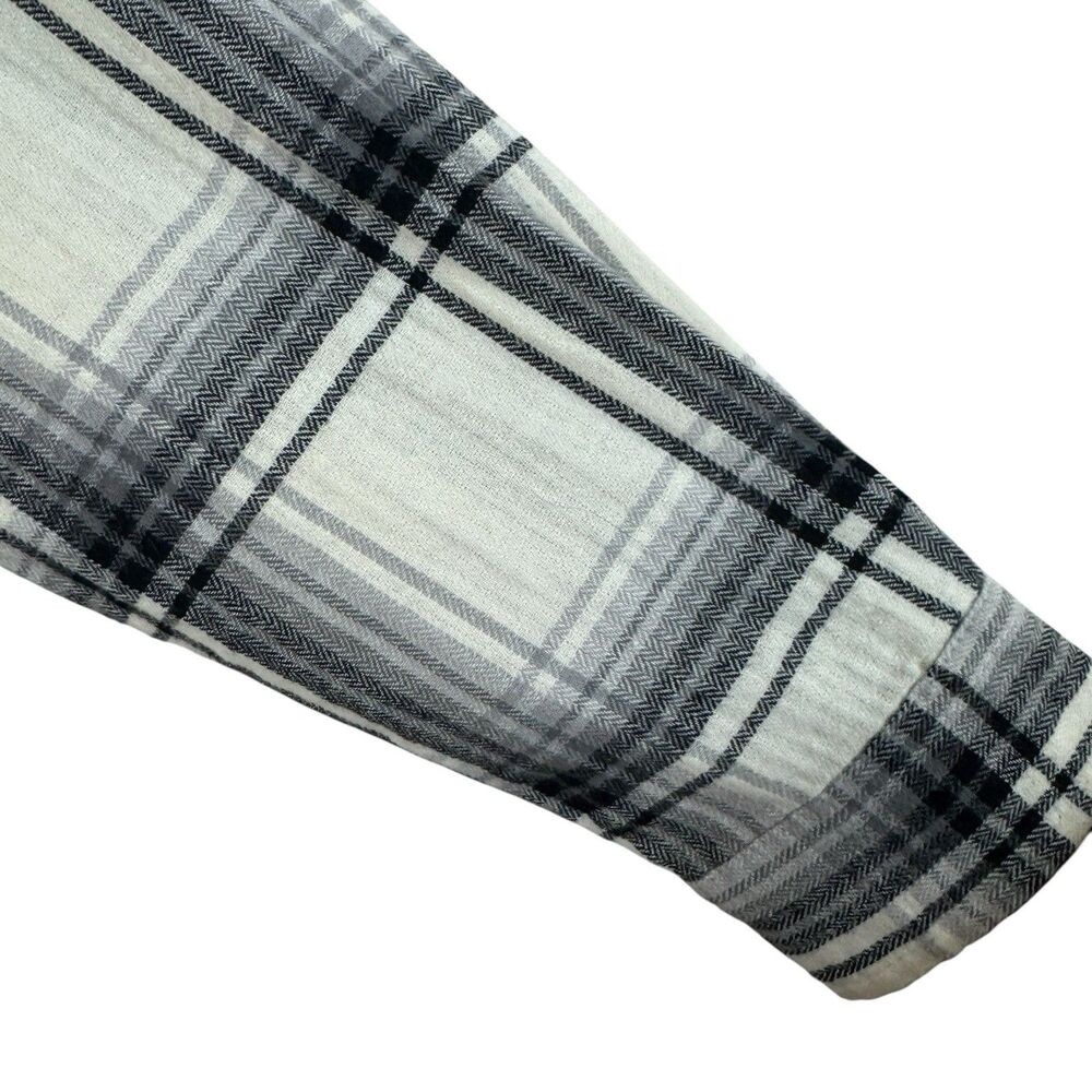 GAP Large Cotton Flannel Shirt Button Up Long Sleeve Plaid Womens READ - Picture 8 of 12